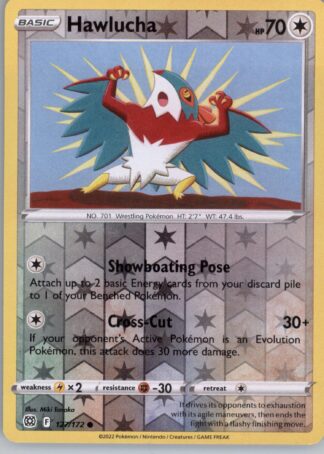 Hawlucha SWSH09: Brilliant Stars 127/172 (Reverse Holofoil)