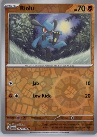 Riolu SV01: Scarlet & Violet Base Set 112/198 (Reverse Holofoil)