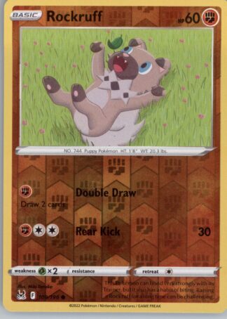 Rockruff SWSH11: Lost Origin 109/196 (Reverse Holofoil)