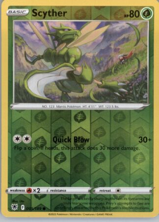 Scyther (005) SWSH10: Astral Radiance 005/189 (Reverse Holofoil)